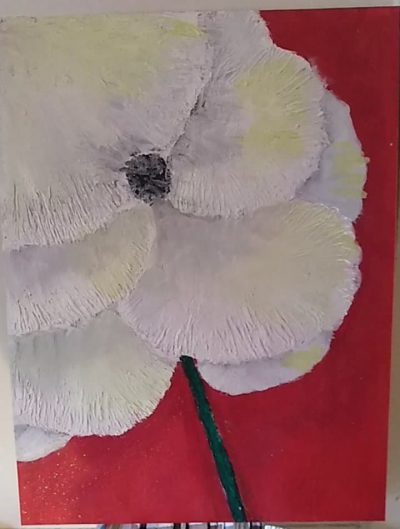 White poppy | Materials and Techniques